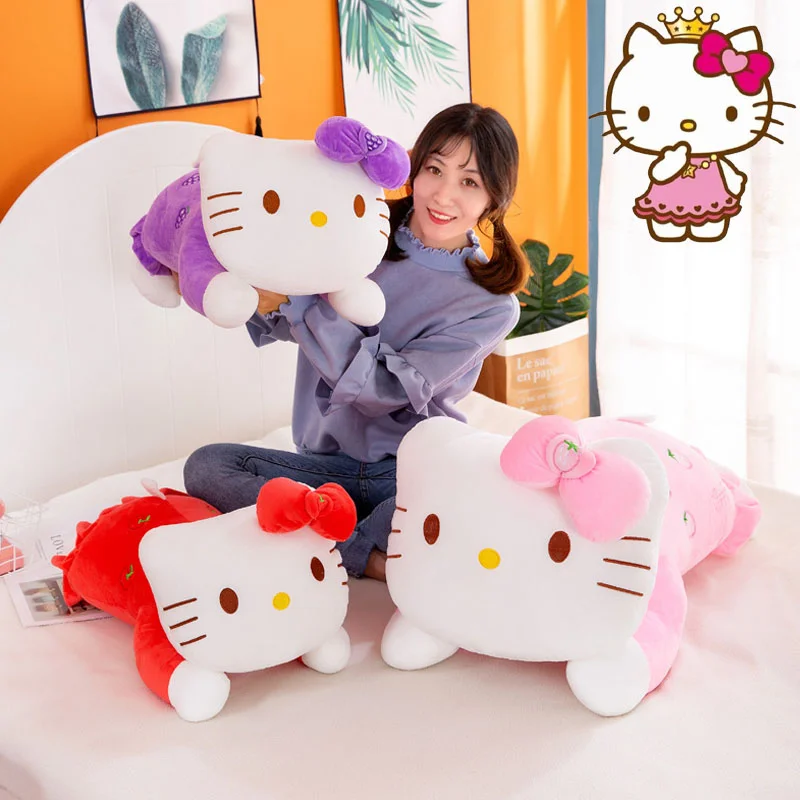 

Sanrio Hello Kittty новые плюшевые игрушки Подушка Kawaii Милая оригинальность деликатные модные праздничные подарки отправка детей друзьям