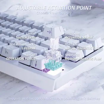 ATTACK SHARK X68 HE Magnetic Gaming Keyboard 2