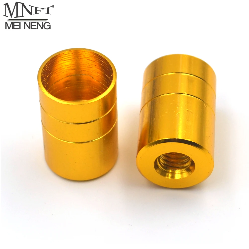 Fishing Rod Converted Dip Net Head M8 Screw Adapter Joints Connector 2Pcs 16MM Inside Diameter