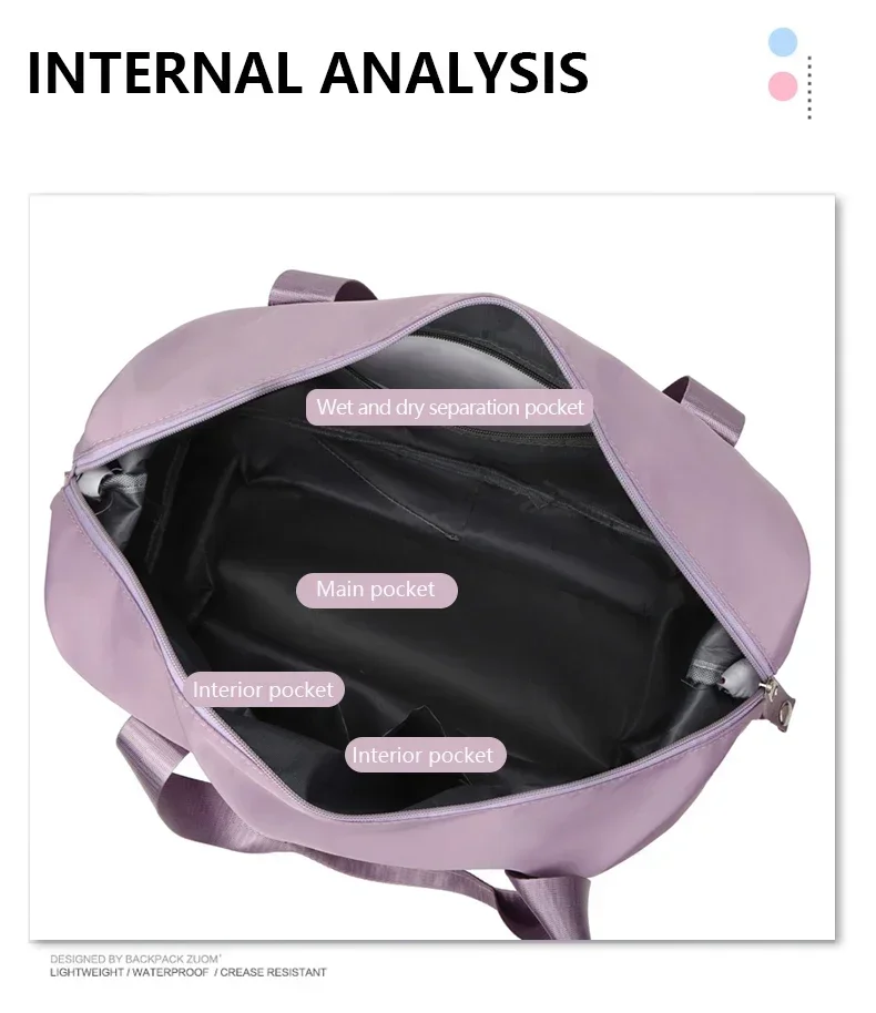 Seyahat çantası saplarının yakın çekimi