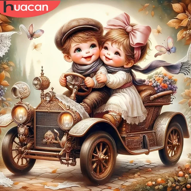HUACAN 5D Portrait Diamond Painting 1