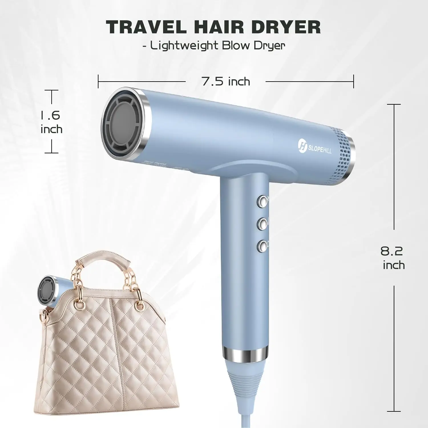 Dryer, Blow Dryer, Professional Dryer with Diffuser, Ionic Dryers for women, High Speed Hair Dryer for
