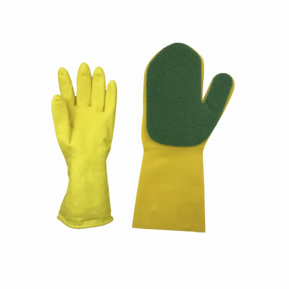 Magic Rubber Silicone Dish Washing Gloves Kitchen Sponge for washing Household Latex