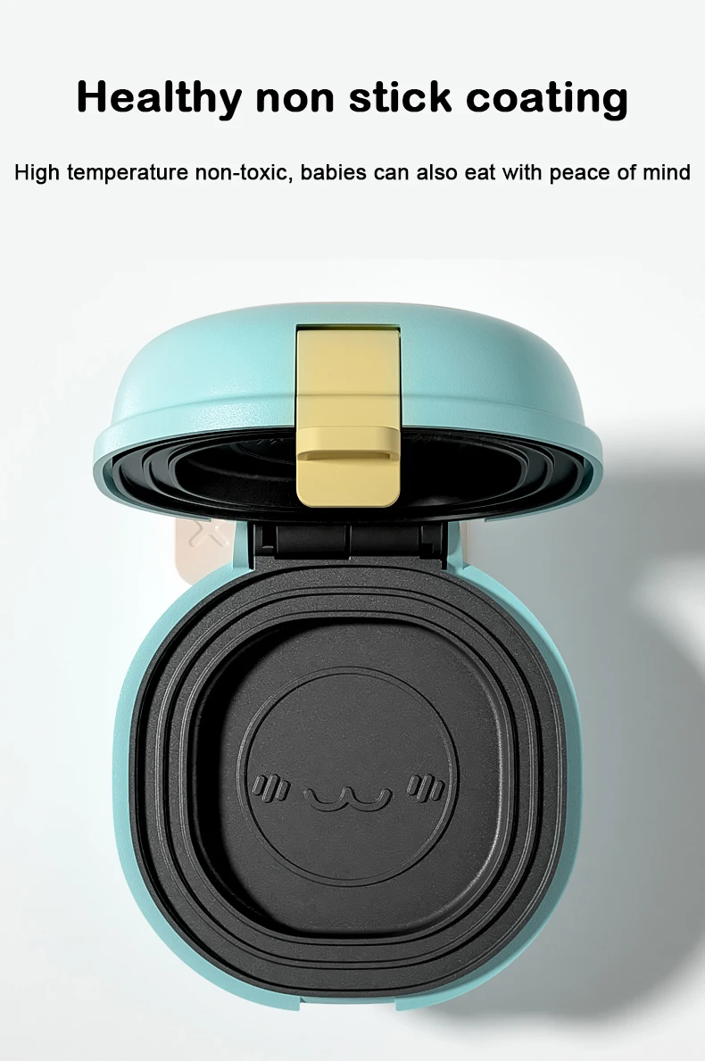 Description Picture 6 of itemDMWD Mini Electric Muffin Machine Double Sided Heating Waffles Maker Sandwich Omelette Breakfast Pancake Electric Baking Pan