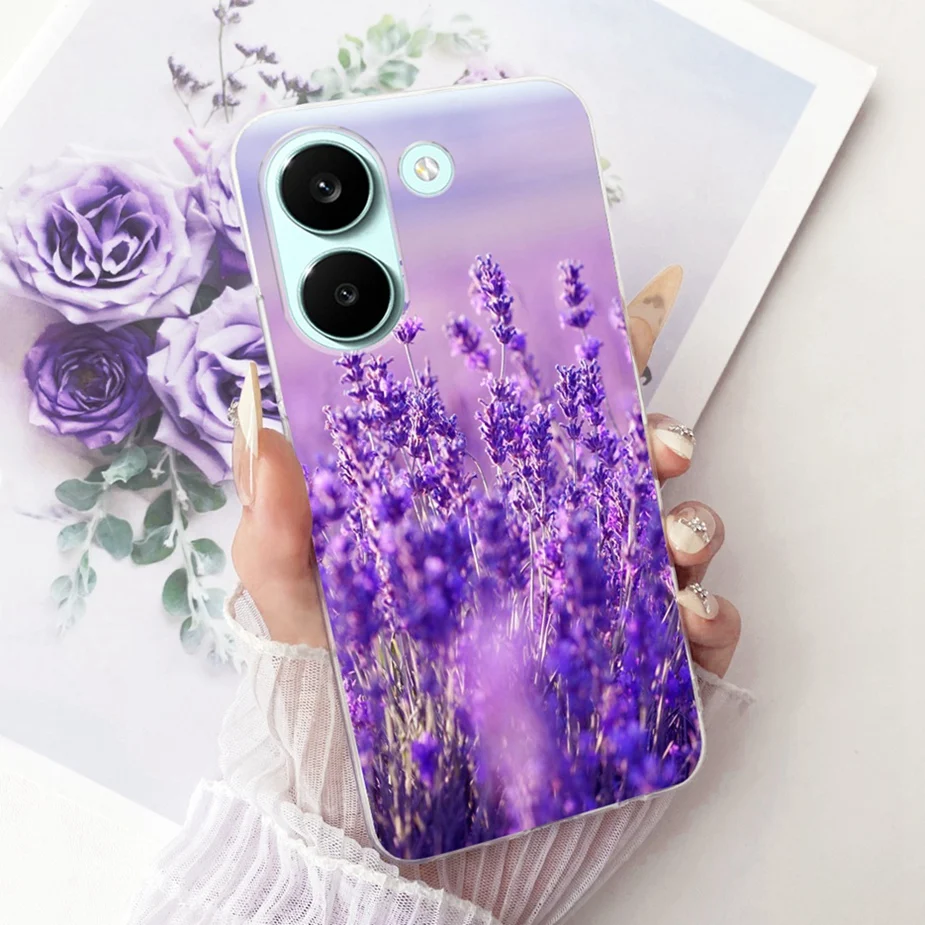 Colorful Flowers Painted Soft Slim Phone Case Cover