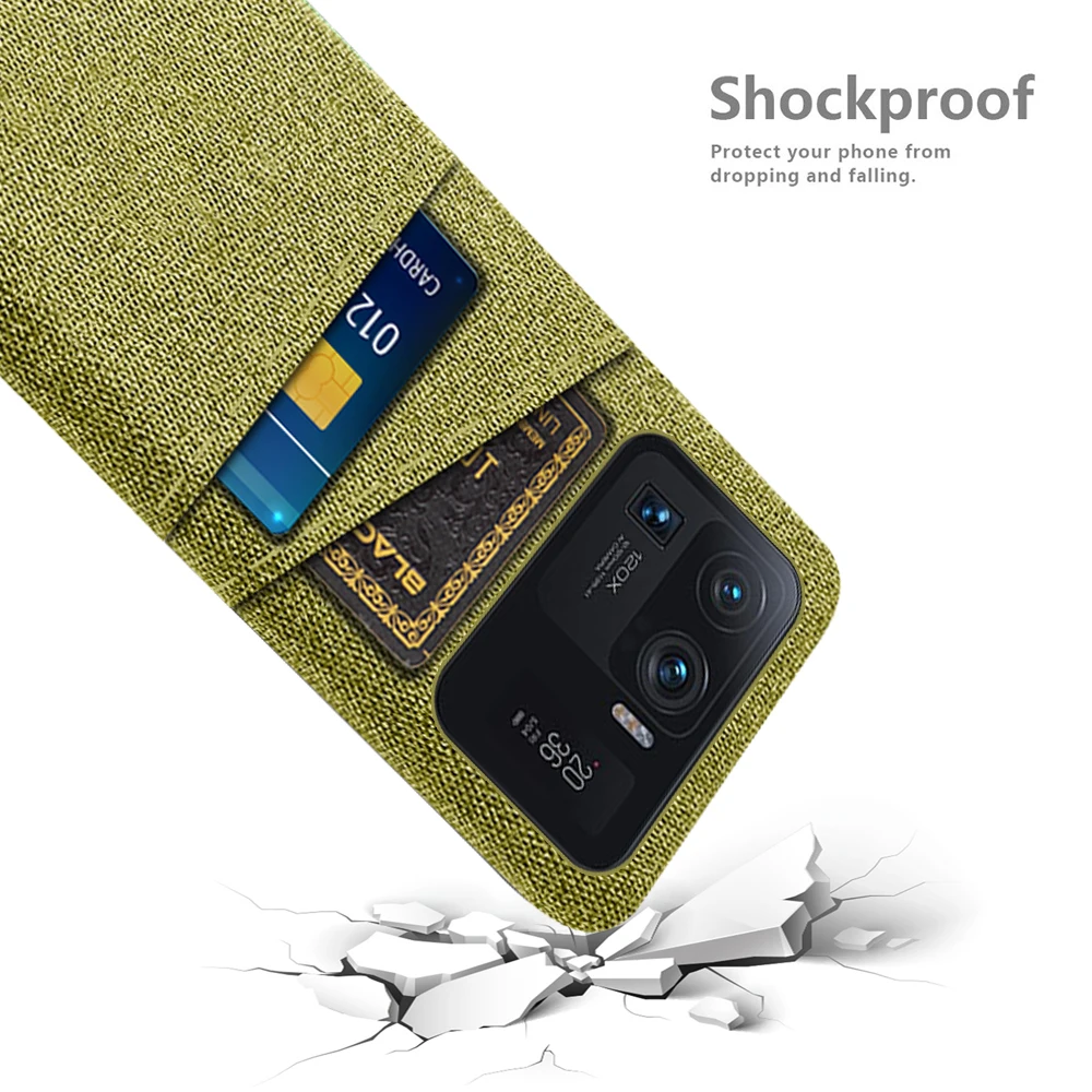 Custodia Per Xiaomi Mi 11 Ultra Cover Mi 11 Ultra Luxury Fabric Dual Card Phone Coque Per Xiaomi Mi 11 11T 12 Pro Ultra Funda