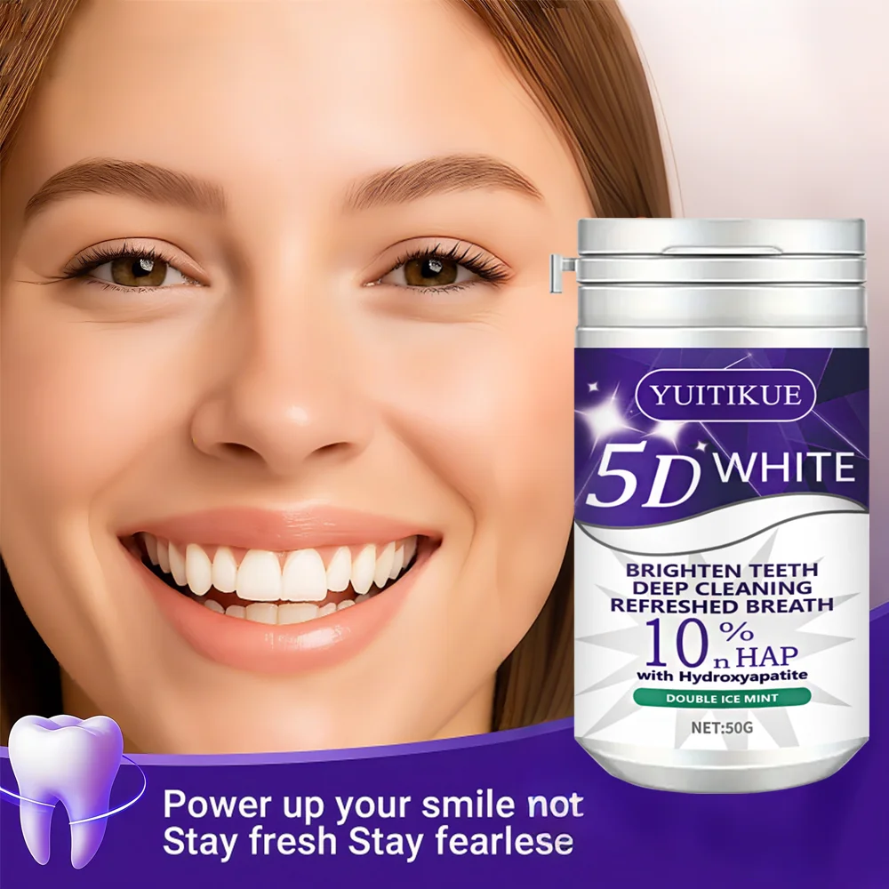 Purple Teeth Cleaning Powder, deep cleaning, fresh breath. Contains 10% aluminum hydroxide, contains hydroxyapatite