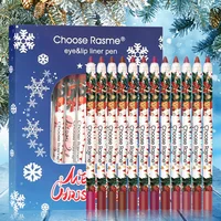 Christmas 12pcs Lip Liner Set - Long lasting waterproof - Easy to paint lip outline ideal for everyday use and festive wear 1