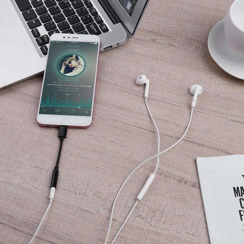 USB C 타입 오디오 케이블 헤드폰 Aux 어댑터, USB C 오디오 코드 변환기, 삼성 갤럭시 S22 울트라 S21 S20 용, 3.5mm 잭