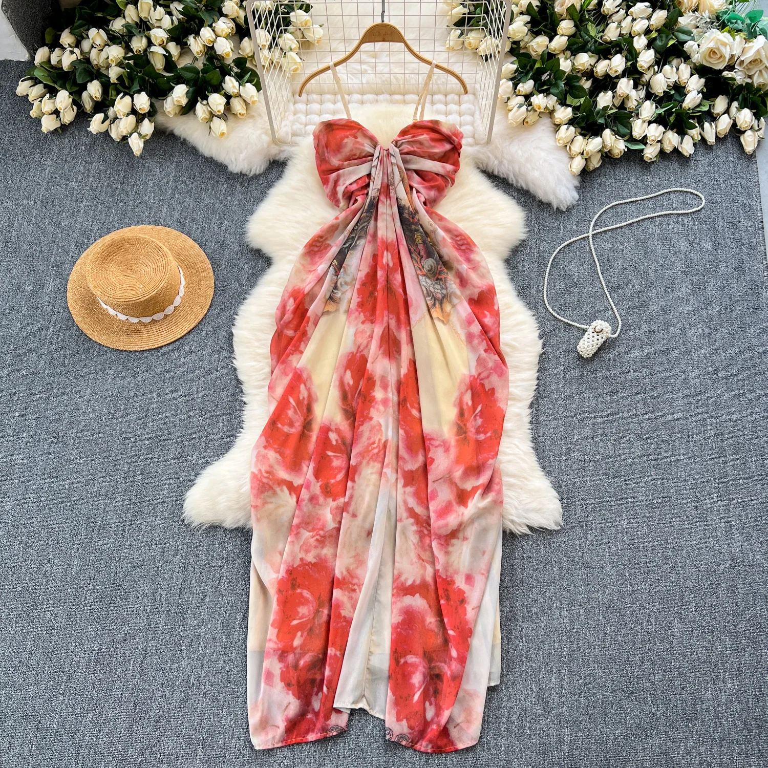 Chic sexy Print tube top Bodycon fold Dress Fashion Holiday style  sleeveless summer Ceremonial sling dresses - AliExpress 200000345