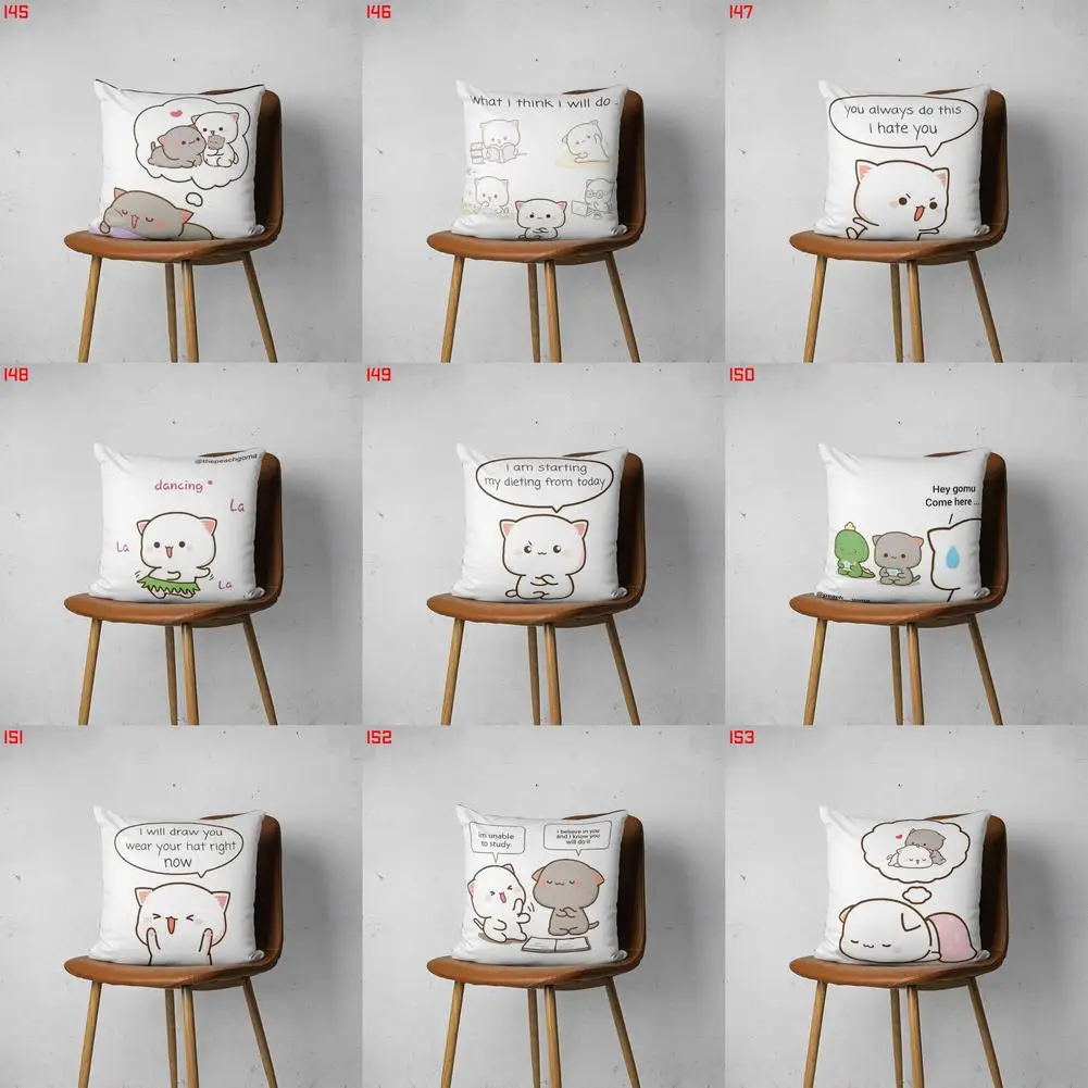 

PEACH AND GOMA 145 153 Customizable Bedroom Bed Sofa Hotel Car Lumbar Pillow Fashion Decorative Cover