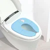 Travel On A Toilet Seat Non-Slip Suction Cups  Folding Travel Potty Seat Portable For Fits Round Oval Toilets Tourist Carry-On 2