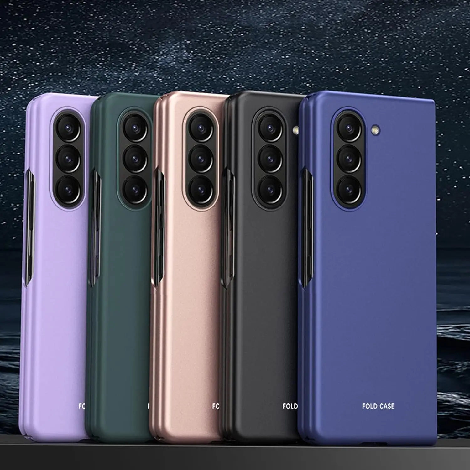 

Прочный чехол для Samsung Galaxy Z Fold 5 5G 2023, бампер тонкий жесткий ПК тонкий противоударный защитный чехол для телефона