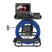 Sewer Inspection Camera 10'' 1080P Screen Pipe Inspection Camera Meter Counter+Self-Leveling 512HZ Locator+Diameter 7mm cable 2