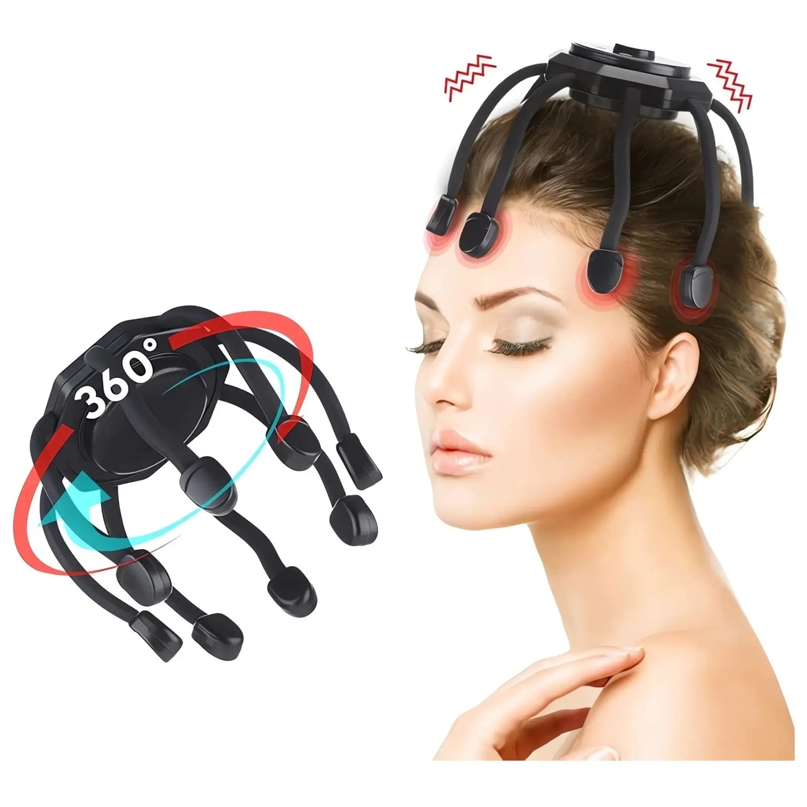 NewElectricHeadHairMassagerVibratingScalpStressRelaxMeridian