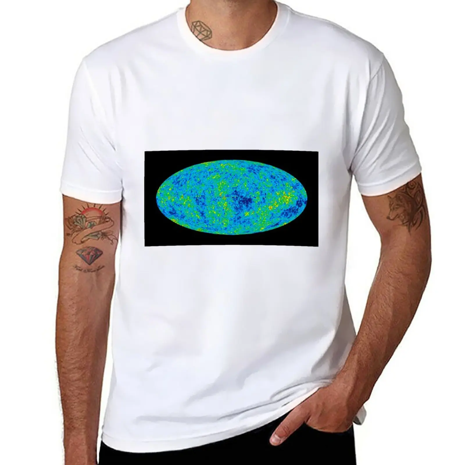 

New Cosmic microwave background, WMAP image (R980/0276) T-Shirt sweat shirt boys t shirts plus size tops black t shirts for men