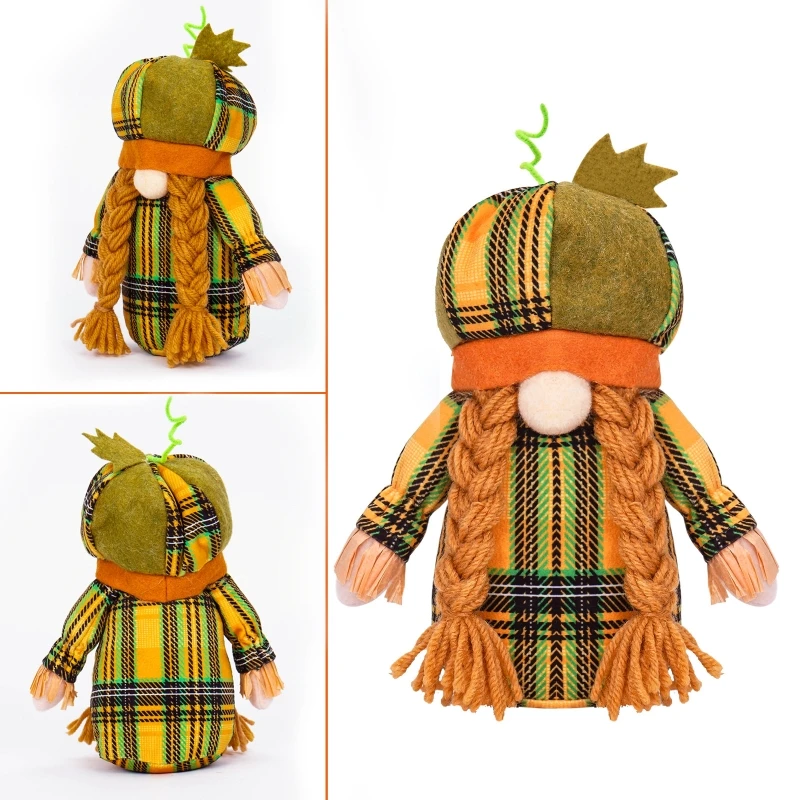 

Гномы на День Благодарения Скандинавский шведский орнамент Tomtes Gnome с осенней тыквой