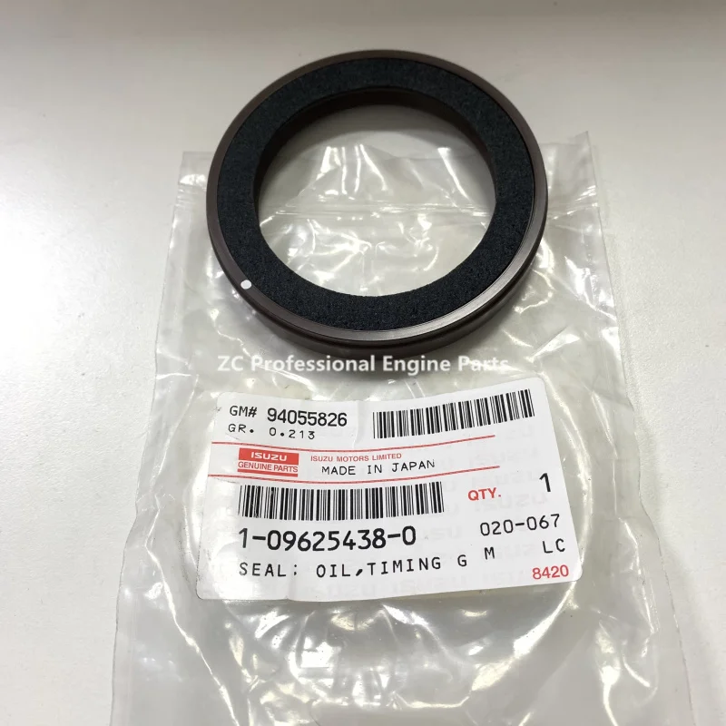 1-09625438-0 1096254380 AH3222V Japanese original crankshaft front oil seal for Isuzu 6BD1 FSR113 truck parts