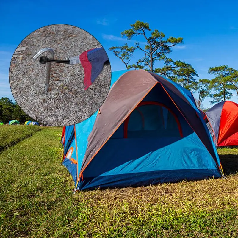 Outdoor Tent Ropes Camping Tent Accessories Camping Cord Buckles Bungee Cords Rope Tie Down Ratchet 10pcs/set Hiking Tent Accessories Elastic Rope Ball Bungee Cord Tarp Tie Down Strap-Black Camping