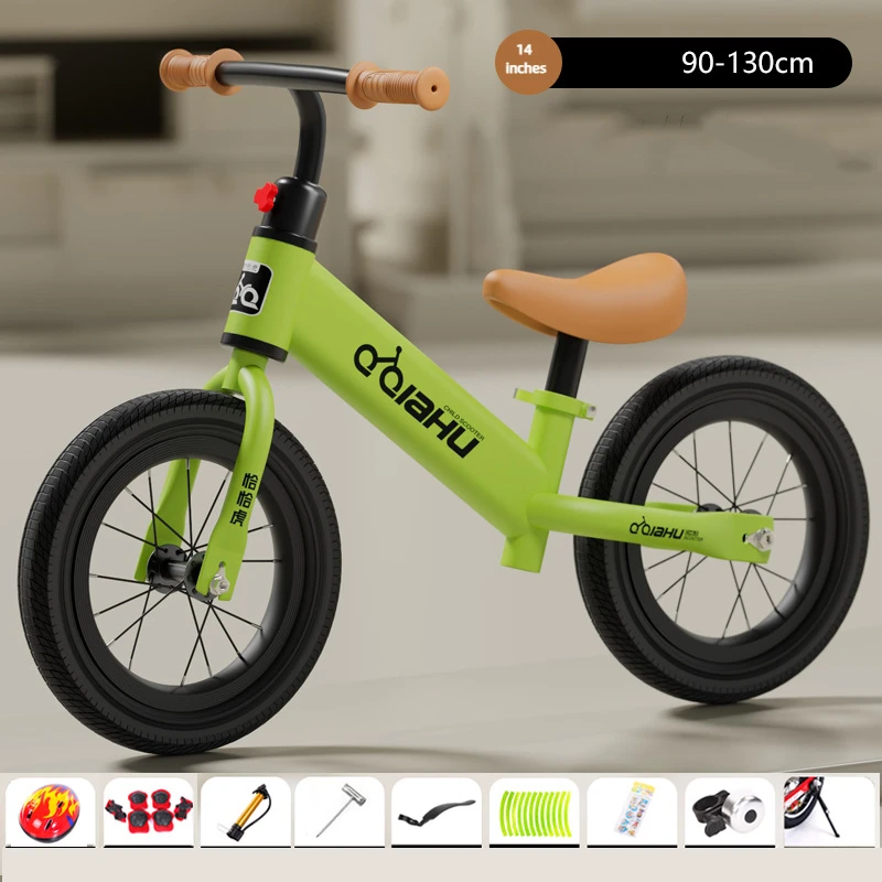 14 Inch Foam Wheel Children Balance Bike 2-6 Old Baby Sliding Bike Non Pedal Learning Sliding Inflatable Wheef children balance bike
