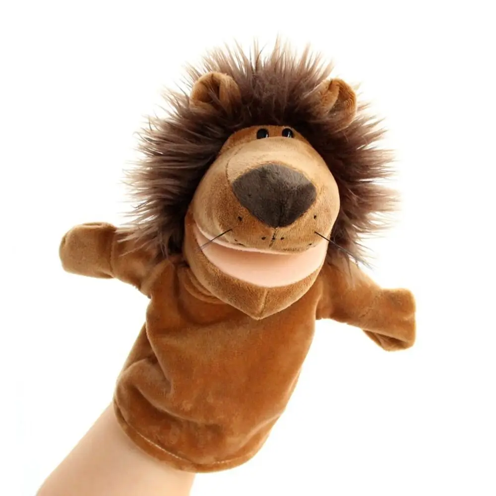 Animal Hand Finger Puppet Plushed Doll Educational Baby Toys Fox Bear Simulator Soft Stuffed Toys Anime Doll Game For Girls