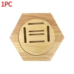 Hexagonal Honeycomb Wooden Medal Display Racks - Elegant Wall Decoration (1pc)