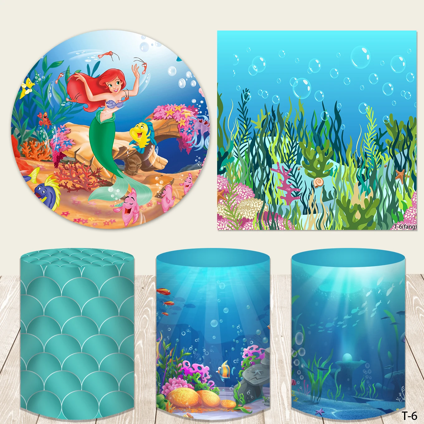 

Круглый круглый эластичный фон для фотосъемки подводная Русалка Принцесса День Рождения Декор фотосессия студия реквизит