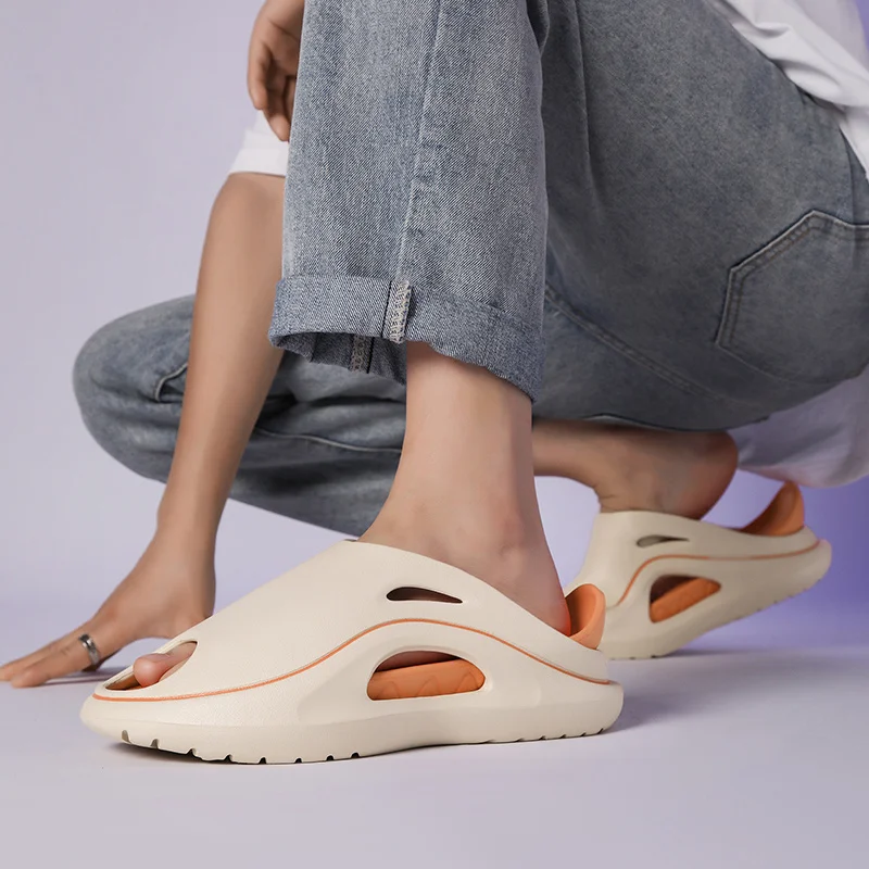 Slip Slippers for Men Non-Slip Slipper for Indoor Outdoor Slip Comfy Soft Foam Sliders With Thick Sole_voghion.com