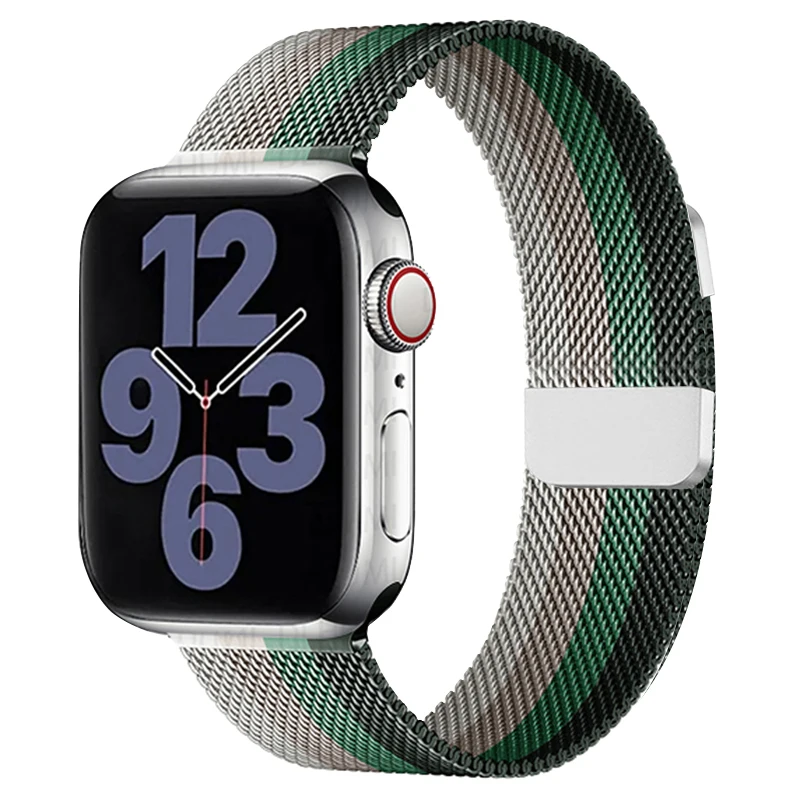Premium Metal Milanese Apple Watch Band - Stainless Steel Mesh Strap