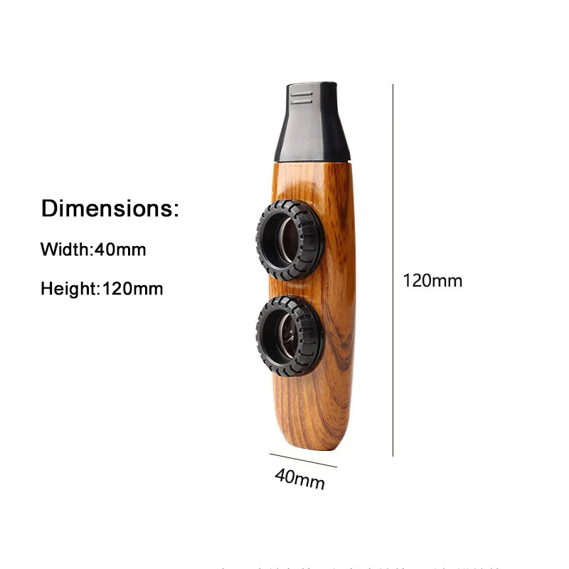 이중 구멍 Kazoo 악기, 기타 우쿨렐레 반주를위한 경량 내구성 그레인 디자인 연습 Kazoo