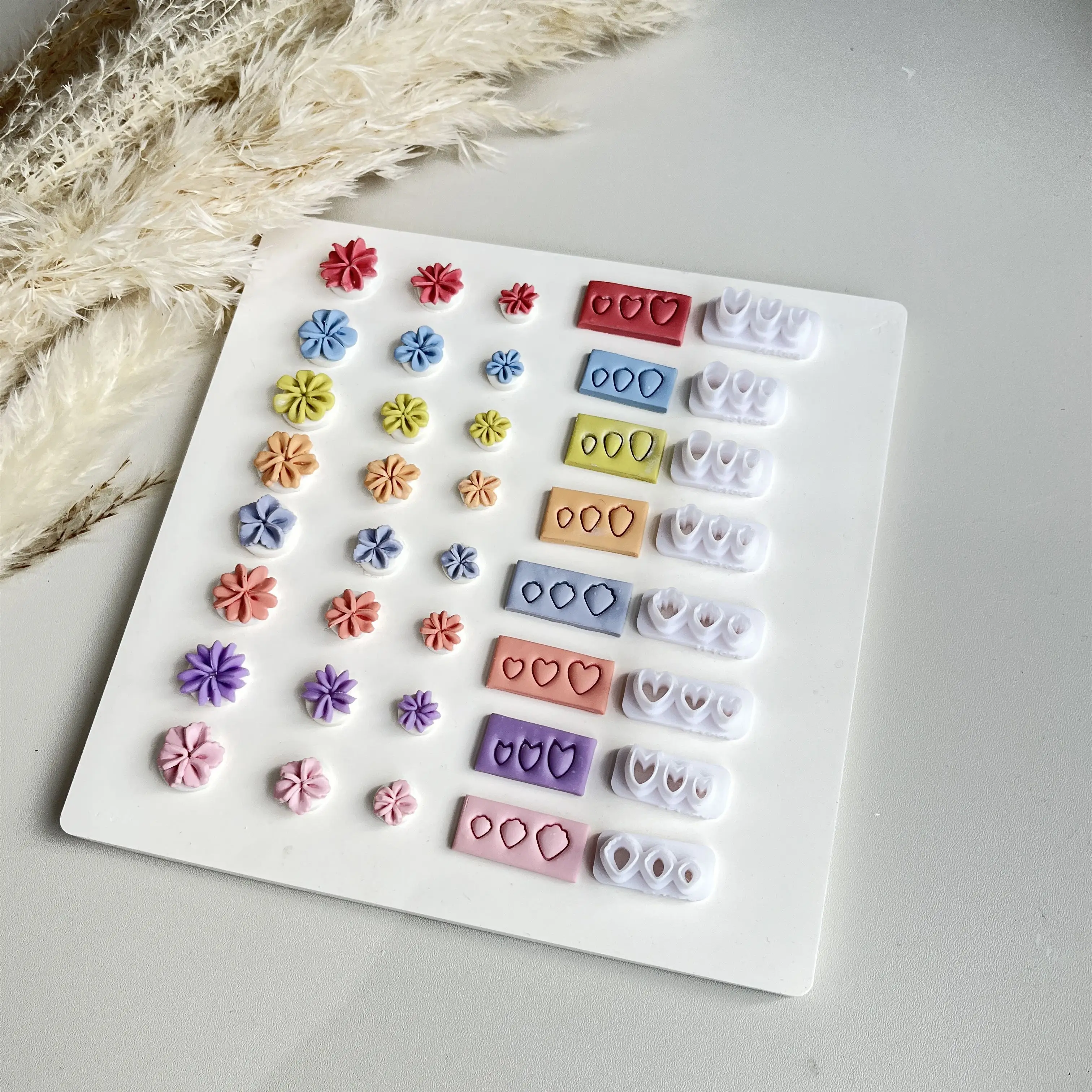 Plant flowers petal shapes of different sizes clay mold cutter with high precision DIY handmade earrings jewelry making