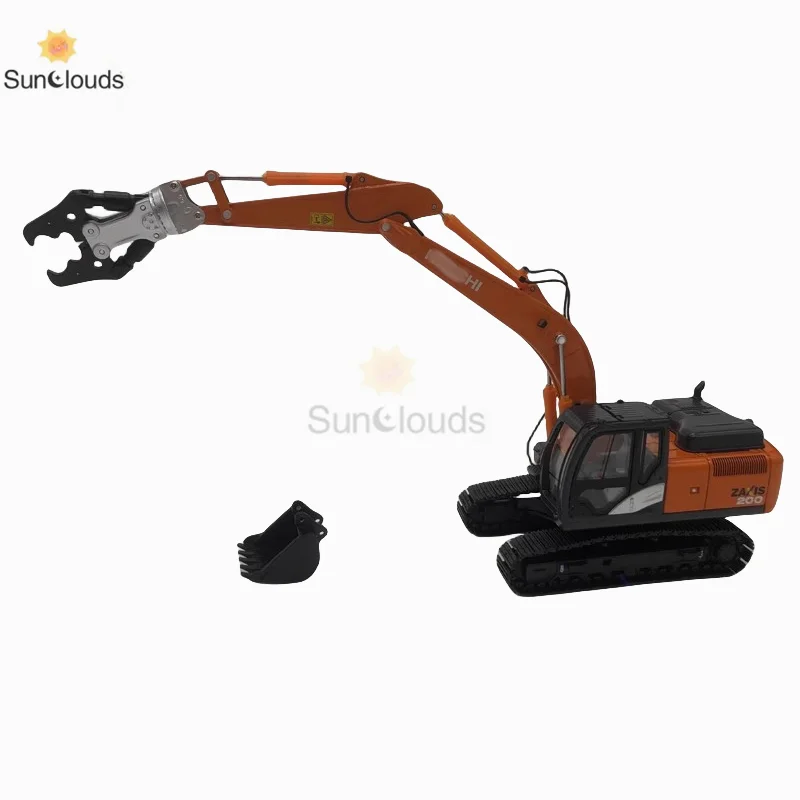 

For HITACHI Excavator Demolition Clamp ZX200 -5A ZX210 -5 ZX250 -5 Alloy 1:50 Scale Die Cast Model Toy Car & Collection Gift