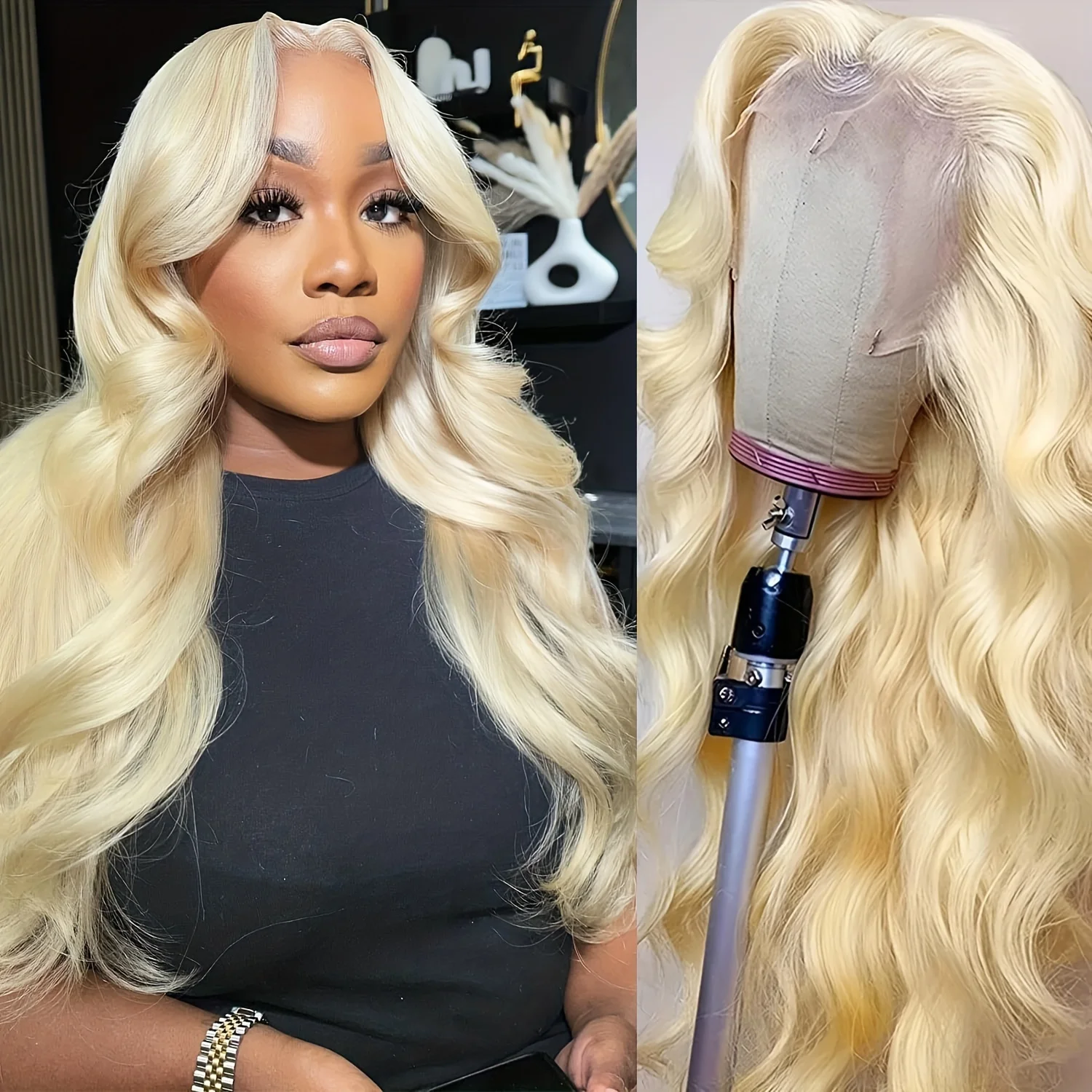 

613 HD Transparent 13x4 13x6 Body Wave Lace Front Wig On Sale Brazilian Blonde Lace Frontal Wig Human Hair Wigs For Women