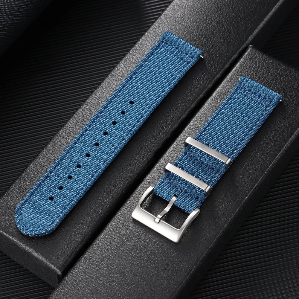 Premium Quick Release Canvas Nylon Watch Strap – Durable Replacement Band