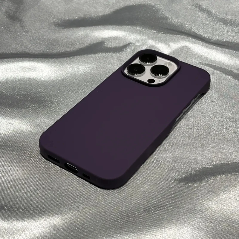 Luxurious Frameless Soft Silicone Cooling Phone Case in Solid Colors