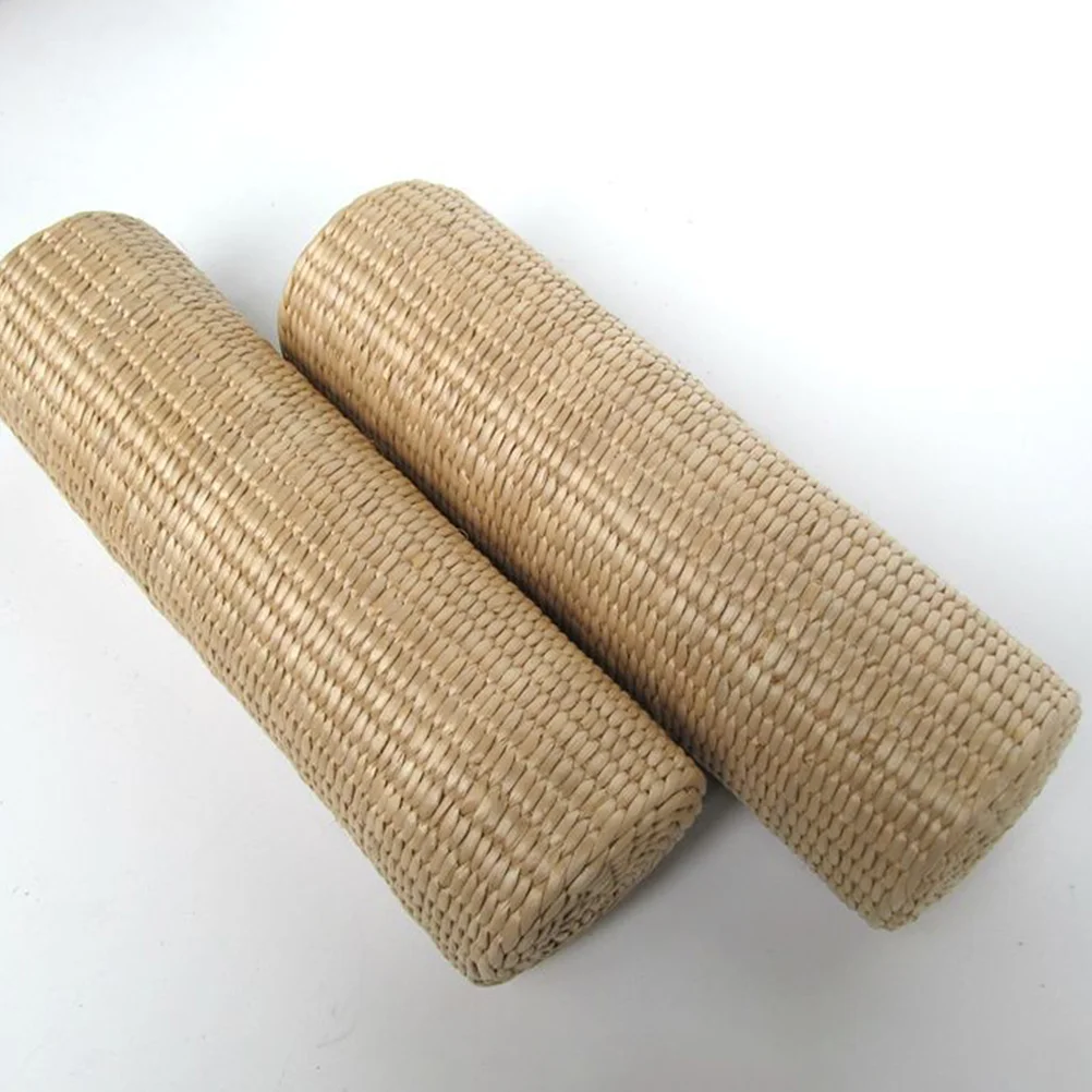 Straw Cervical Pillow Comfortable Head and Neck Cylinder-shaped Braid Bolster