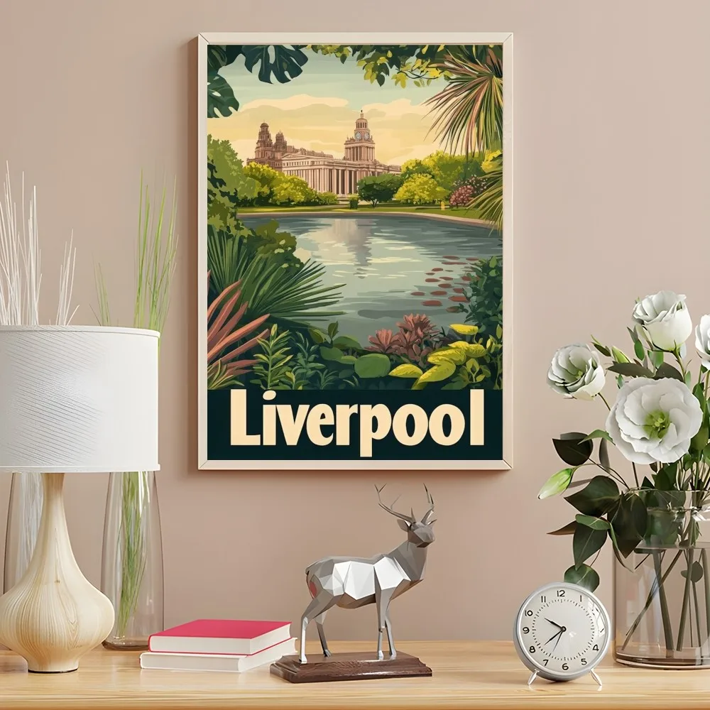 Liverpool Landschaft Kunstdruck Poster Wanddruck Wasserdicht Duschraum Zuhause Schlafzimmer Dekor Geschenk – Detail 25