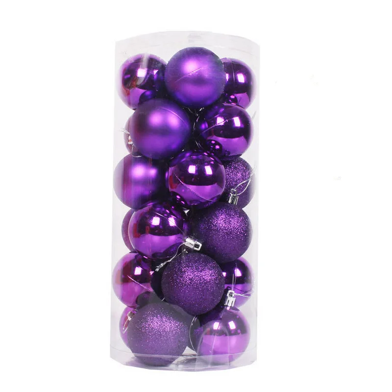 thumbnail image 1 of 24 piezas de bolas de Navidad de 3/4/6 cm, adorno para árbol de Navidad, colgante para el hogar, decoración para fiesta de Año Nuevo, regalo de Navidad, 1 of 5