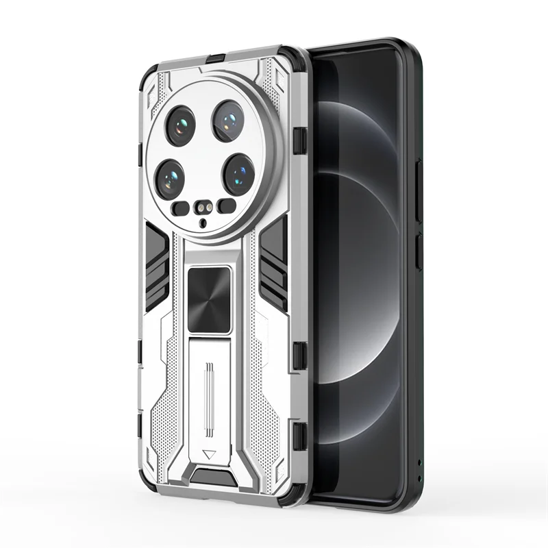 حافظة لهاتف Xiaomi Mi 14 Ultra حافظة فاخرة بحامل م...