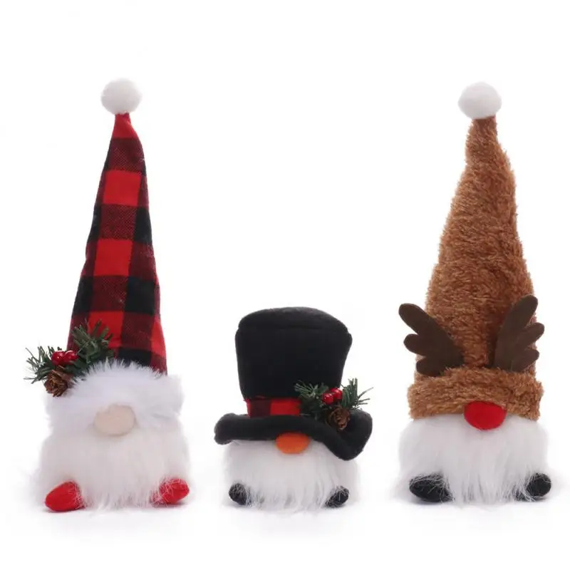 Christmas Doll Ornaments Cartoon Vivid Dwarf Pendant Christmas Tree Dwarf Ornaments Colorful Xmas Pendant Glowing With Led