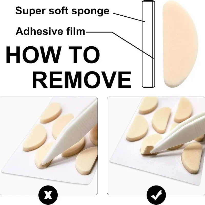 Non-slip Nose Pad Stickers EVA Eyeglasses Nasal Bridge Paster Glasses Adhesive Decompression Nose Pads Patch Eyewear Accessories