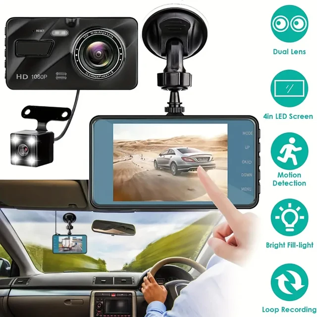B-Ware Qumax Dashcam für Auto - Full HD - Parkmodus mit eingebautem  G-Sensor - IPS-Display - 170° Weitwinkelobjektiv - Nachtsicht Online kaufen  bei  