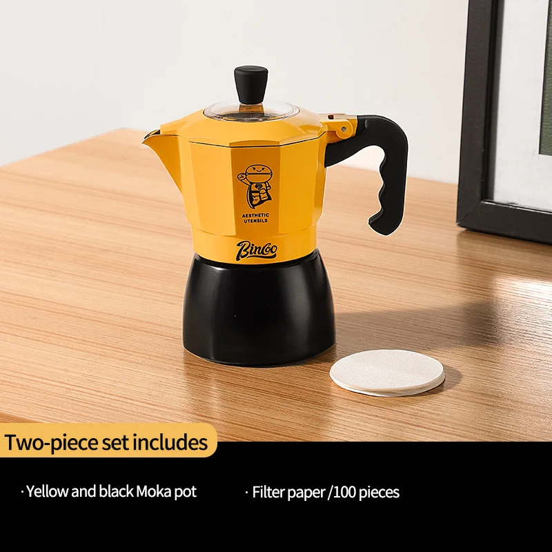 طقم موقد كهربائي بينكو موكا بوت مزدوج الصمام، وعاء...