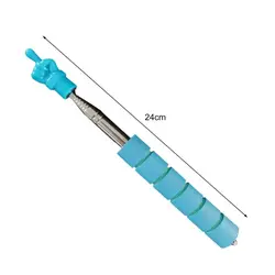 Retractable Telescopic Touchscreen Pointer Stick - Finger - Shaped Mini Guide (Blue)
