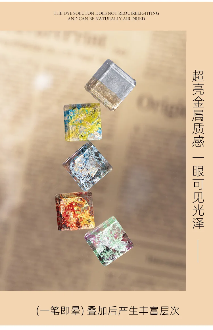 15 ml Metall Weiß Welle Blühende Gel Nagellack Blase Ozean Muschel DIY Nail art Blossom Gel Marmor Gel polnischen Lack – Detail 4