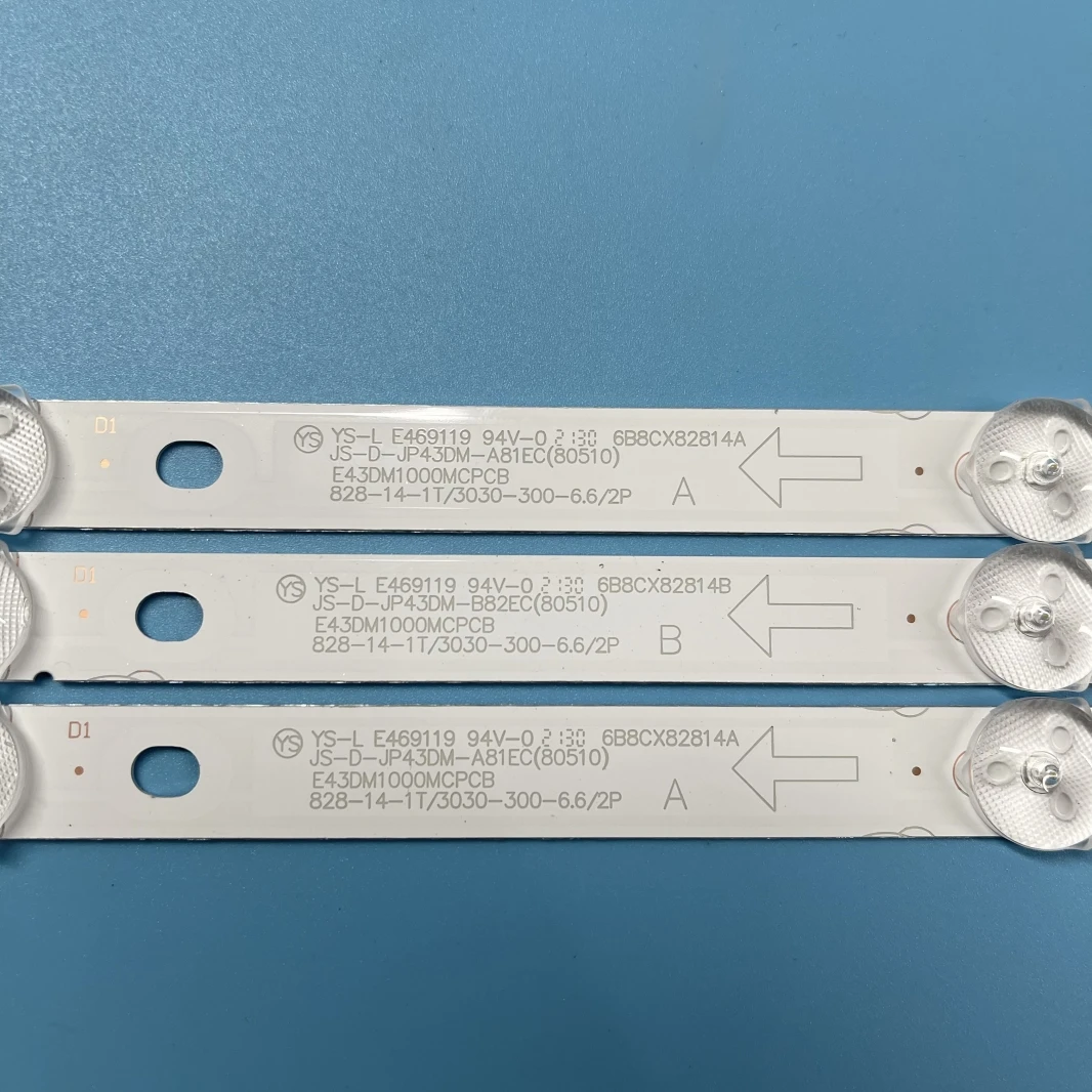 LED backlight strip for BBK 43LEX-7158/FTS2C 43LEM-1043/FTS2C 43LEM-5043/FTS2C JS-D-JP43DM-A81EC (80510) E43DM1000 MCPCB