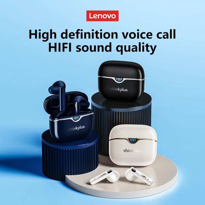 Choice Lenovo Lp15 Wireless Earphones Bluetooth 5 3 Low Latency Gaming Headset Hd Call Pro 6 Led Power Display Headphones 300mah, Alina Gadgets