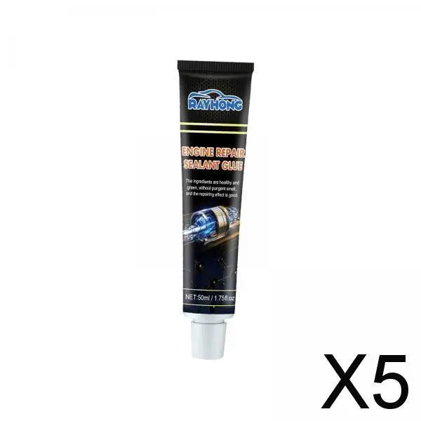 

5-кратный герметик для двигателя, 50 мл, маслостойкий, для прокладки цилиндров, топливная кастрюля