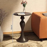 Canapé de luxe léger, côté salon, petite Table basse rétro en fer forgé, rangement de chevet, balcon, petite Table ronde 6