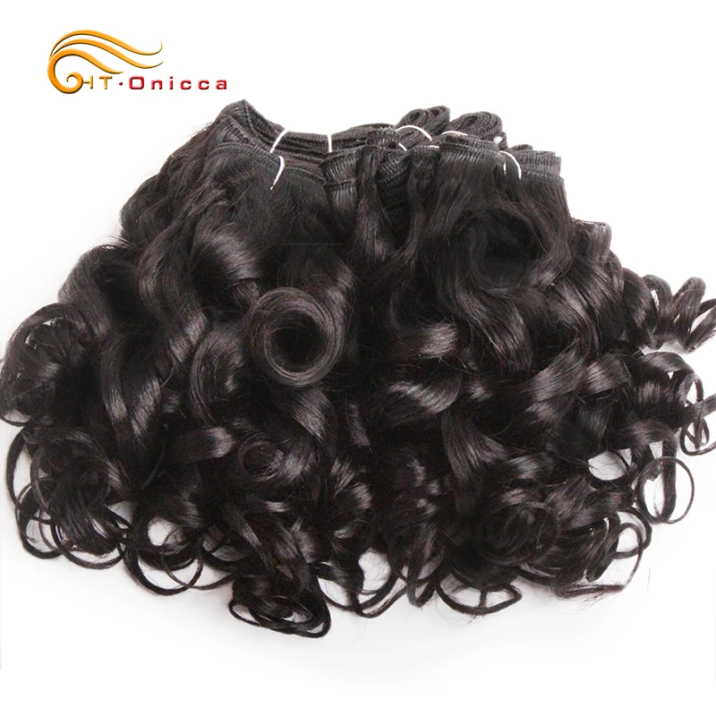 Curly Bundles Ombre Brazilian Hair Weave Bundles 6 Pcs/Lot Color 1B/2/4/30/33/99J/27 Human Hair Extension Short Remy human hair extensions